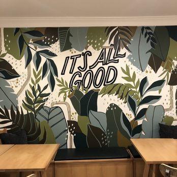 Good Kitchen + Market - Cute mural on the wall - Coffee & Tea Near Me - Marietta, Georgia