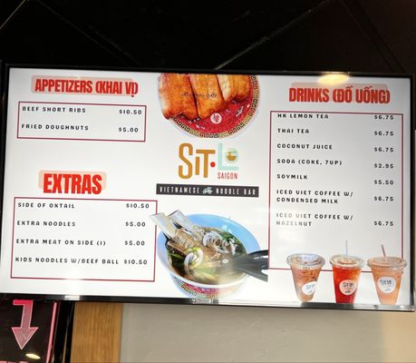 Menu photo 2 Sit Lo Saigon Davis, CA