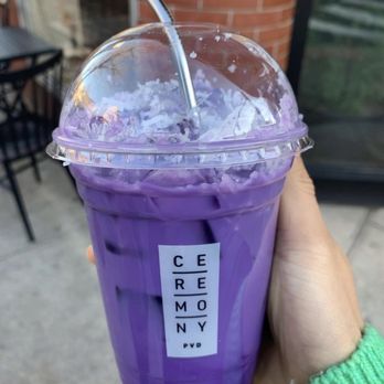 Ceremony - Ube Latte - Tea Rooms Near Me - Providence, Rhode Island