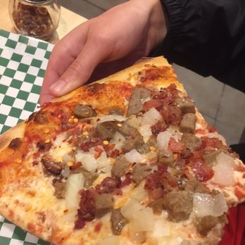 Islice - Brooklyn: meatball, bacon, onion - Pizza Near Me - Concord, California Islice - Brooklyn: meatball, bacon, onion - Pizza Near Me - Concord, California