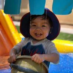 Kilmer's Swim Time - One of my second generation swimmers. Just love this little one, especially since he is my "grand Nephew" lol