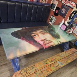 A themed table