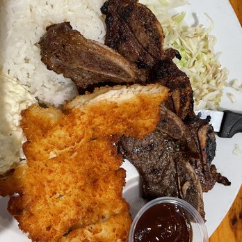 Back Home In Lahaina - Chicken Katsu Cutlet Grilled Kalbi Short Ribs - Hawaiian Near Me - Carson, California