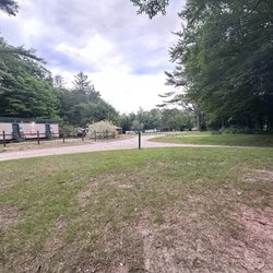 Baker River Campground - Our large site. Bathrooms across the street.