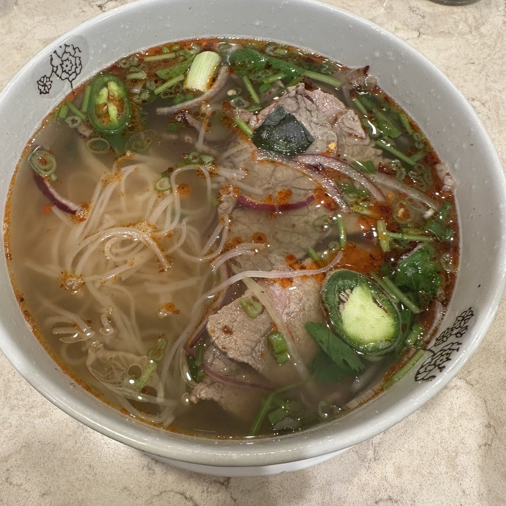 V Bistro - Spicy eye of round and brisket pho. - Vietnamese Near Me - Conroe, Texas V Bistro - Spicy eye of round and brisket pho. - Vietnamese Near Me - Conroe, Texas