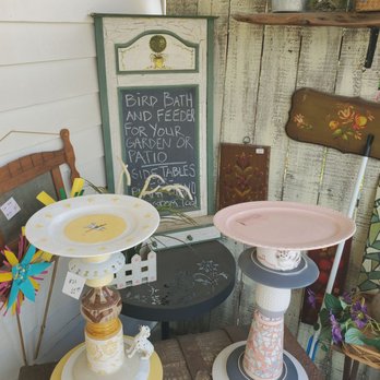Whistle Stop Junction Antiques - birdbath and feeder - Antiques Near Me - Aurora, Oregon Whistle Stop Junction Antiques - birdbath and feeder - Antiques Near Me - Aurora, Oregon