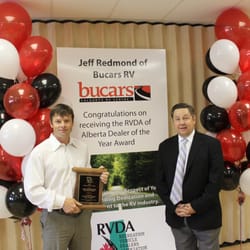 Bucars RV Centre - Jeff presented with RVDA of Alberta Dealer of the Year award.