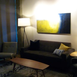 Courtney found the perfect artwork for the space and color scheme!