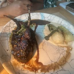 Lamb chop over cooked