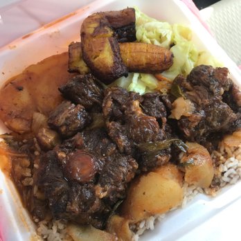 Caribbean Cuisine - Huge chunks of poorly trimmed oxtail and crap rice/peas - Caribbean Near Me - Glendale, Arizona Caribbean Cuisine - Huge chunks of poorly trimmed oxtail and crap rice/peas - Caribbean Near Me - Glendale, Arizona