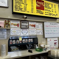 Islander Drive Inn - Specials on the wall