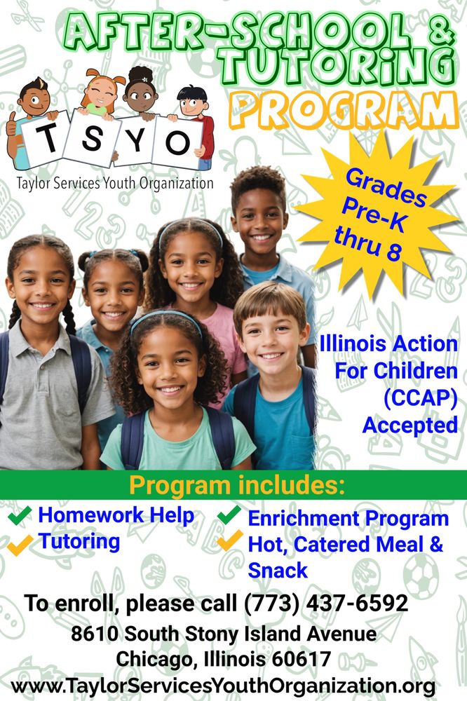 Taylor Services Youth Organization - reading tutor in Chicago, IL