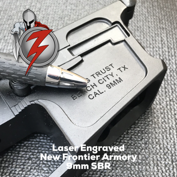 Class 3 Weapons - NFA Laser Engraved Frontier Arms 9mm SBR #class3weapons #nfa #atf #sbr #frontierarms #9mm #other #2a #3gun #protection #gunsmith #pewpewlife - Guns & Ammo Near Me - Houston, Texas
