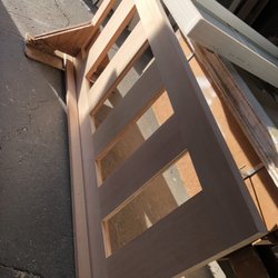 Custom contemporary door...