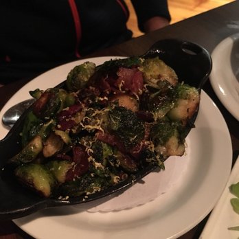 ROUX - Brussels sprouts with bacon - Tapas/Small Plates Near Me - Carmel Valley, California ROUX - Brussels sprouts with bacon - Tapas/Small Plates Near Me - Carmel Valley, California