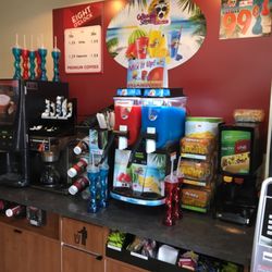 Berwyn Mobil Gas Station - Cappuccino counter