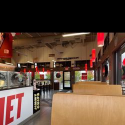 Jimmy John's - Part of inside dinner. Spacious.