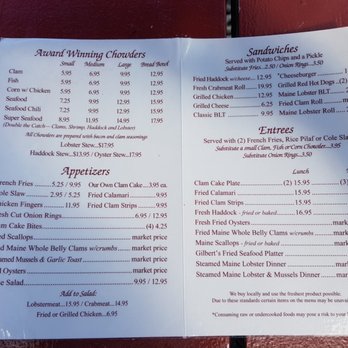 Gilbert's Chowder House - Seafood Near Me - Portland, Maine