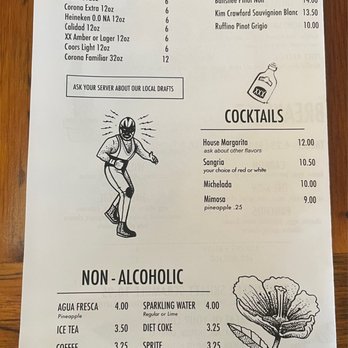 Wild Taco - Drink menu - Mexican Near Me - Newport Beach, California