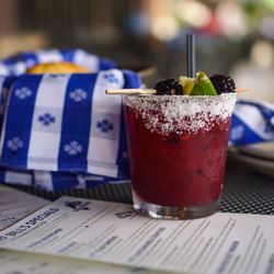 Duke's Seafood Southcenter - Wild Blackberry Margarita - IG: @nelson_eats