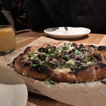 True Food Kitchen - Brussel and mushroom pizza - Vegetarian Near Me - Pasadena, California True Food Kitchen - Brussel and mushroom pizza - Vegetarian Near Me - Pasadena, California