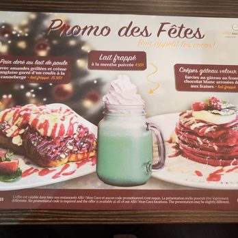 Allo Mon Coco - Placemat - Breakfast & Brunch Near Me - Ottawa, Ontario