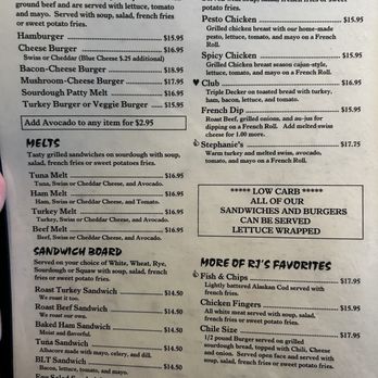 RJ's Cafe - Menu - Breakfast & Brunch Near Me - Dana Point, California