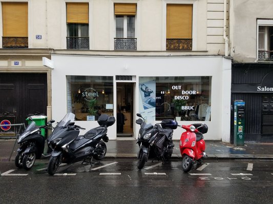 Steel cyclewear & coffee shop by null