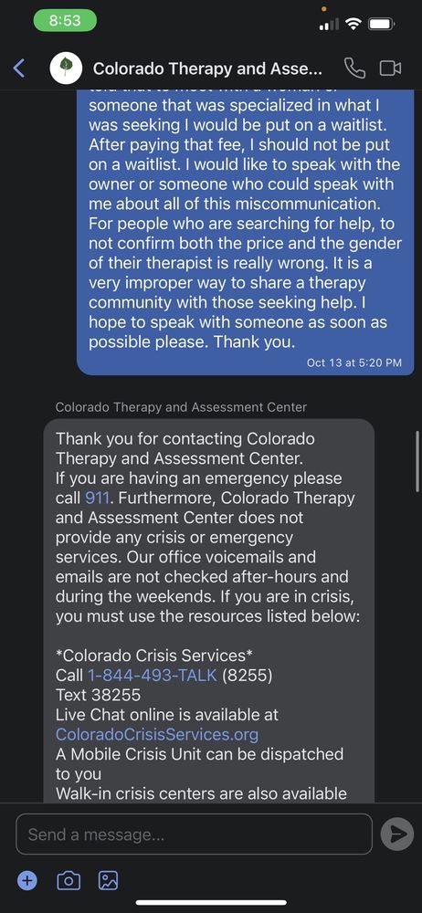 Colorado Assessment & Treatment Center - grief counselor in Denver, CO
