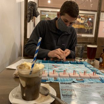 Tabletop - Root beer float, a fun strategy game called thrive, and my handsome husband with a twelve dogs of Christmas beer. - Cafes Near Me - Cleveland, Ohio Tabletop - Root beer float, a fun strategy game called thrive, and my handsome husband with a twelve dogs of Christmas beer. - Cafes Near Me - Cleveland, Ohio