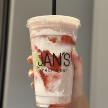 Jan's Health Bar - Strawberry Delight - Juice Bars & Smoothies Near Me - Irvine, California Jan's Health Bar - Strawberry Delight - Juice Bars & Smoothies Near Me - Irvine, California