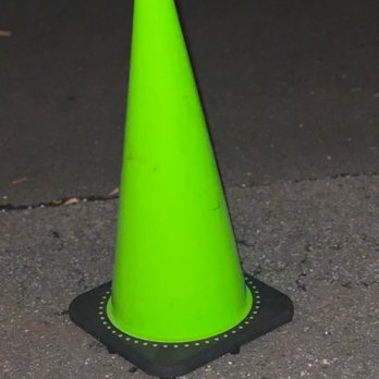 Mike's American - Ok green cone Outside. I just never seen one so i thought it's unique. But what does it even mean?! - American Near Me - Springfield, Virginia