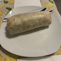 Two Rivers Burrito - At home with a chicken Burrito - Pulled Chicken