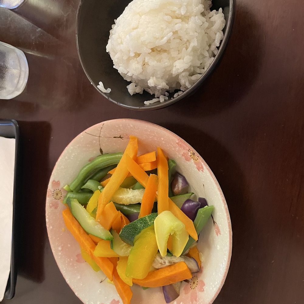 Geisha - Side of steamed rice and side of vegetables - Japanese Near Me - Capitola, California