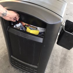 Bear River Pump And Play - 5/01/17- Wonder when staff will empty the trash cans at the pumps?!?