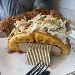 Fried Chicken & Waffle Sandwich Fried Chicken & Waffle Sandwich