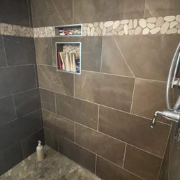 More of master bathroom shower.