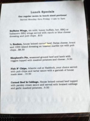 Menu photo 3 Hibernian Restaurant & Pub Raleigh, NC