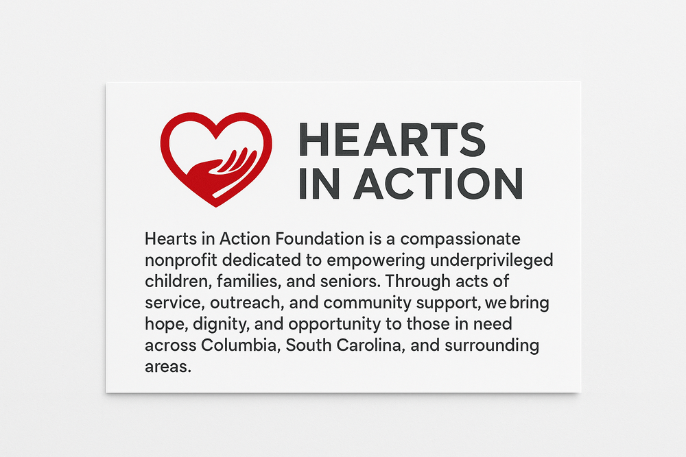 Hearts In Action - social services organization in Columbia, SC