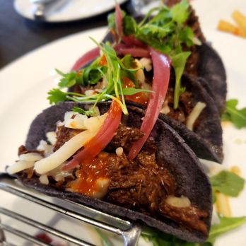 Arterra Restaurant and Bar - Birria Tacos. Appetizer size. Tasty. - Asian Fusion Near Me - San Diego, California Arterra Restaurant and Bar - Birria Tacos. Appetizer size. Tasty. - Asian Fusion Near Me - San Diego, California