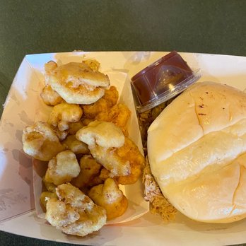 Lonny Boy's Barbeque - Pulled pork sandwich and fried cauliflower - Barbeque Near Me - Hurricane, Utah
