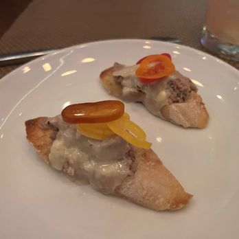 Oak Steakhouse - Duck crostini - Steakhouses Near Me - Charlotte, North Carolina