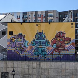 Wooden Robots - Robots in NoDa, Charlotte