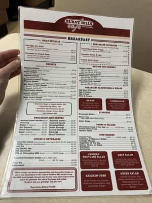 Menu photo 2 Burnt Hills Cafe Burnt Hills, NY Menu photo 2 Burnt Hills Cafe Burnt Hills, NY
