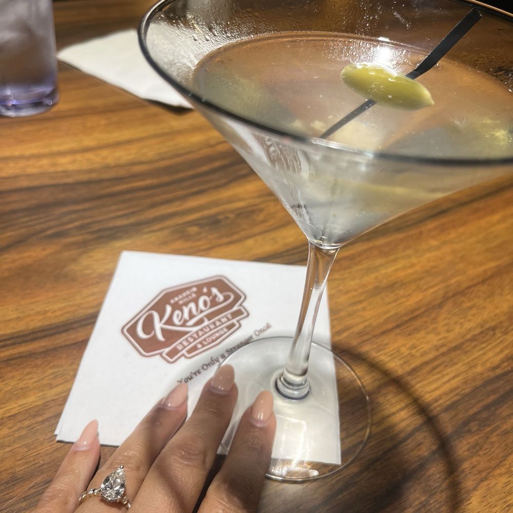Keno's Restaurant - Dirty martini with Bombay. - American Near Me - Anaheim, California Keno's Restaurant - Dirty martini with Bombay. - American Near Me - Anaheim, California