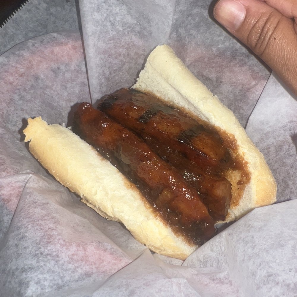 Bull's Smokin BBQ - Andouille sausage 1/2 sandwich - Barbeque Near Me - San Diego, California Bull's Smokin BBQ - Andouille sausage 1/2 sandwich - Barbeque Near Me - San Diego, California