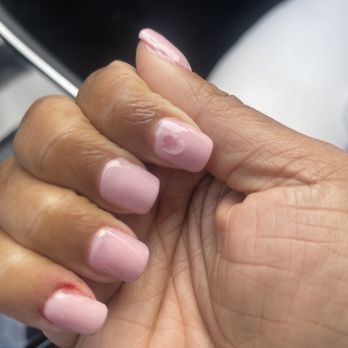 Nail Trix - Thick nails with chipping pant and streaks. - Nail Salons Near Me - Bowie, Maryland Nail Trix - Thick nails with chipping pant and streaks. - Nail Salons Near Me - Bowie, Maryland
