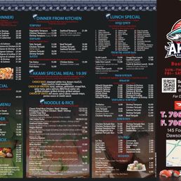 Kitchen menu and lunch menu Kitchen menu and lunch menu