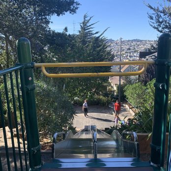Esmeralda Street Slides - The view from the top - Playgrounds Near Me - San Francisco, California Esmeralda Street Slides - The view from the top - Playgrounds Near Me - San Francisco, California