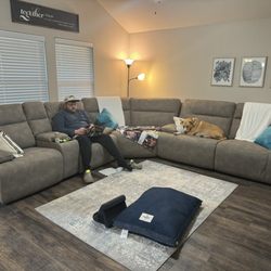 Galleria Furniture - Sectional (includes loveseat, console, wedge, and couch)